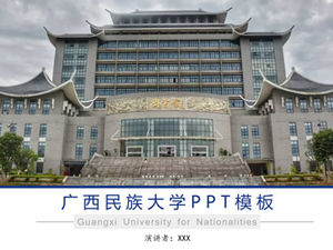 Ogólny szablon ppt do obrony pracy magisterskiej Uniwersytetu Guangxi dla Narodowości-Chen Jinfeng