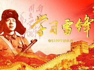 Marzec nauka szablonu ppt motywu Lei Feng