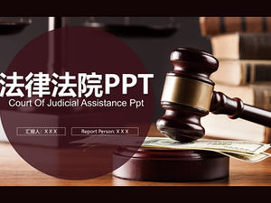 Modèle PPT de rapport de travail de fin d'année lié au droit judiciaire