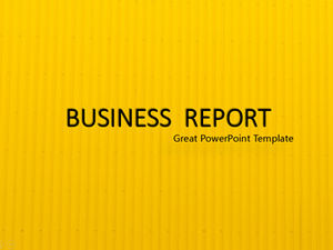 Șablon ondulat galben și negru șablon ppt de raport de afaceri plat minimalist