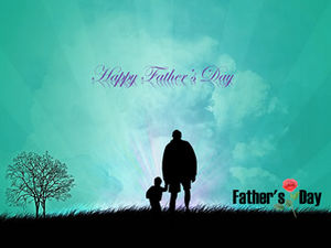 Happy Father's Day due serie di download del pacchetto di modelli ppt di Father's Day