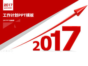 Plantilla ppt del plan de trabajo festivo de año nuevo 2017