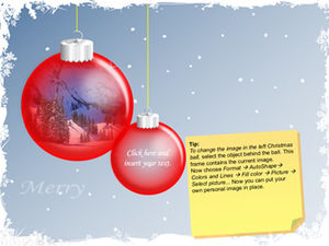 Christmas greeting card dynamic ppt template