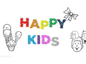 Шаблон РРТ счастливых детей дошкольного образования