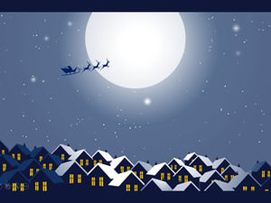 瑞普公司聖誕節溫馨祝福音樂賀卡ppt模板