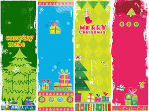 Dazzling colorful christmas animation ppt template