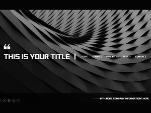 Abstract spatial visual background cool business style ppt template