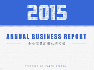 Ringkasan laporan bisnis perusahaan 2015 template ppt bisnis yang indah