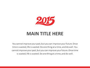 2015 template rencana kerja gaya sederhana dan datar