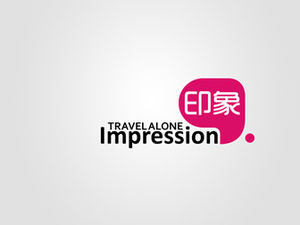 Attractions impression travel log ppt template
