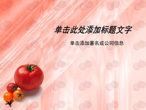 Template PPT buah sayuran tomat