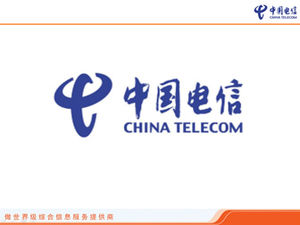 Template ppt China Telecom dan unduhan materi