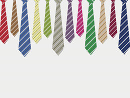 Modelo de ppt empresarial de gravata colorida
