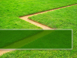 綠草和道路PPT自然模板