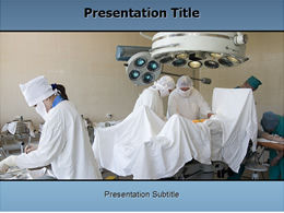 Surgical scene medical ppt template