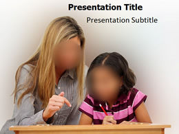 Primary school education counseling ppt template