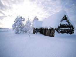 19雪のシーンPPTの背景画像のダウンロード