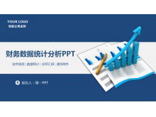 Modèle PPT de rapport d'analyse statistique des données financières
