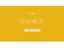 Simple flat style simple PPT template