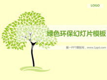 Proteção ambiental verde simples e elegante Modelos de PowerPoint