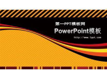黑色和橙色的艺术设计PowerPoint模板