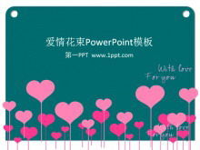 Download do modelo PPT do bouquet de amor