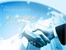 Download der PPT-Vorlage des Partner-Handshake-Hintergrundgeschäfts