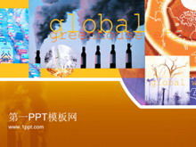 全球變暖溫室效應PPT模板下載