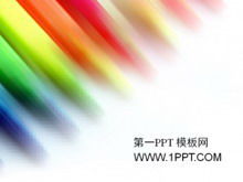 Farbstreifen-Hintergrundkunstdesign-PPT-Schablone