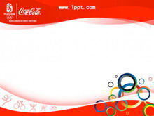 Download do modelo PPT do tema olímpico da Coca-Cola