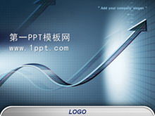 Téléchargement du modèle PPT de flèche de technologie bleue