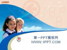 Gambar latar belakang pendidikan anak-anak, unduh template PPT pendidikan