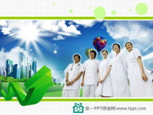 Plano de fundo dos trabalhadores médicos - Download do modelo PPT da indústria médica