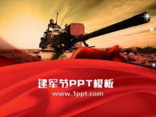 Latar belakang tangki retro, Unduhan template PPT Hari Tentara
