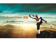 Téléchargement du modèle PowerPoint de kung fu chinois