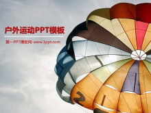 Download do modelo PPT de esportes ao ar livre de paraquedismo