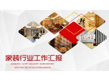 Compania de decorare îmbunătățirea locuinței industria raportului de lucru șablon PPT