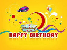 Cartoon style happy birthday PPT template download