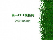 Bambus Bambusblätter PPT Hintergrundbild herunterladen