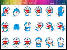 Вырезанная картина Doraemon PPT 5