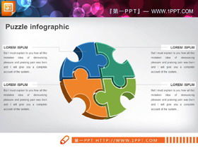 Koleksi grafik PPT bisnis warna Eropa dan Amerika 39 halamanpage