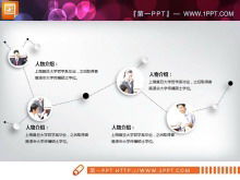 Czarny mikro trójwymiarowy wykres finansowania biznesu PPT Daquan