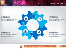 Download do pacote gráfico PPT empresarial azul plano