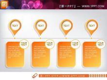 Resumen de trabajo tridimensional micro naranja PPT gráfico descarga gratuita