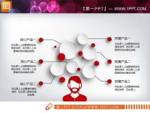 红微立体PPT图表包下载