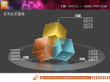 Transluzente 3D-Stereo-Box-Box PowerPoint-Diagramm-Download