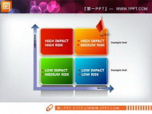 Шаблон PPT серии диаграмм корпоративного SWOT-анализа