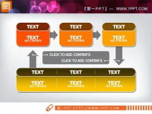 Materiale per diapositive del diagramma di flusso del ciclo combinato