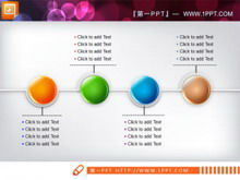 Four-node PPT flow chart template