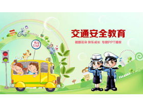 Dzieci podróżują edukacja bezpieczeństwa ruchu drogowego PPT